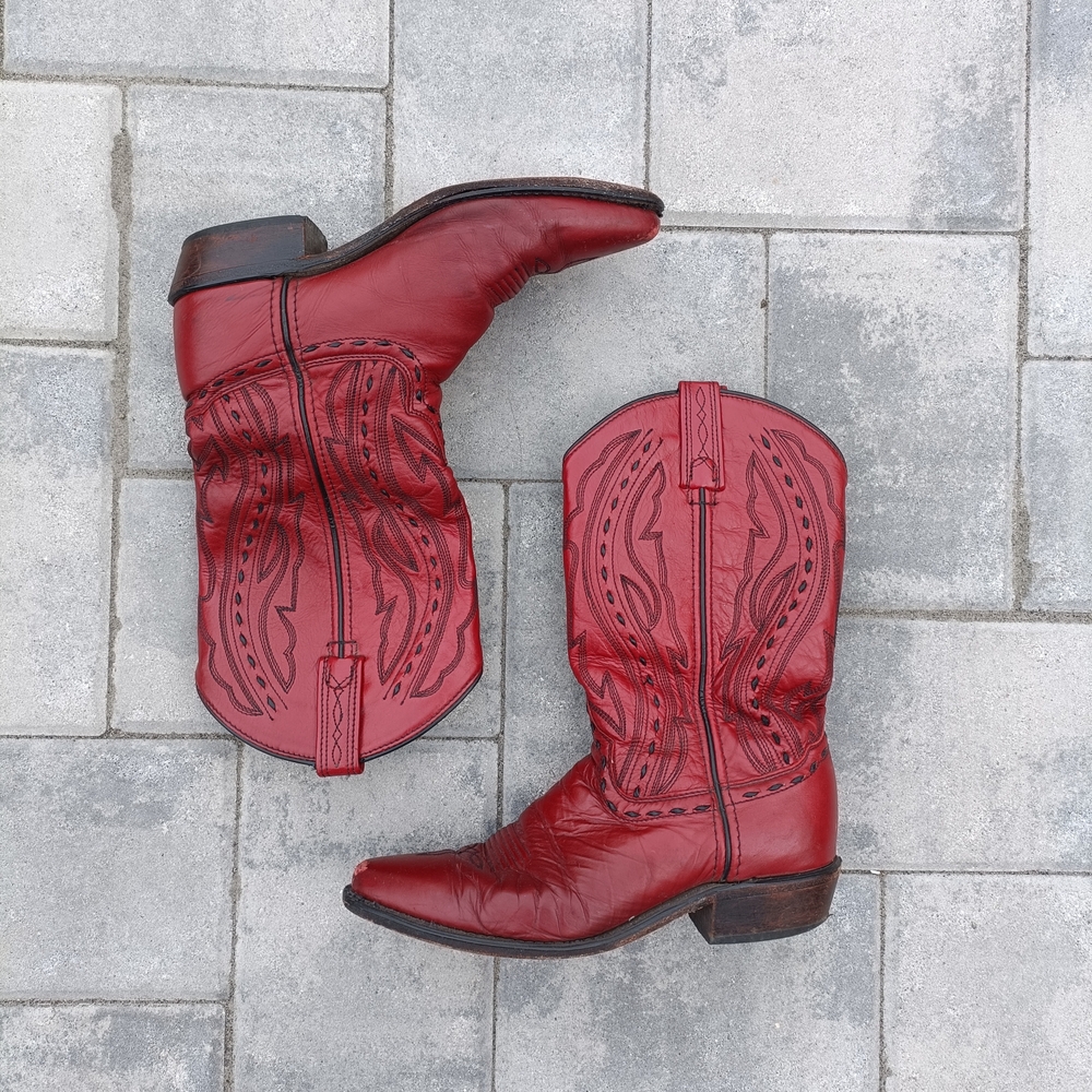 Red Western Cowboy Boots